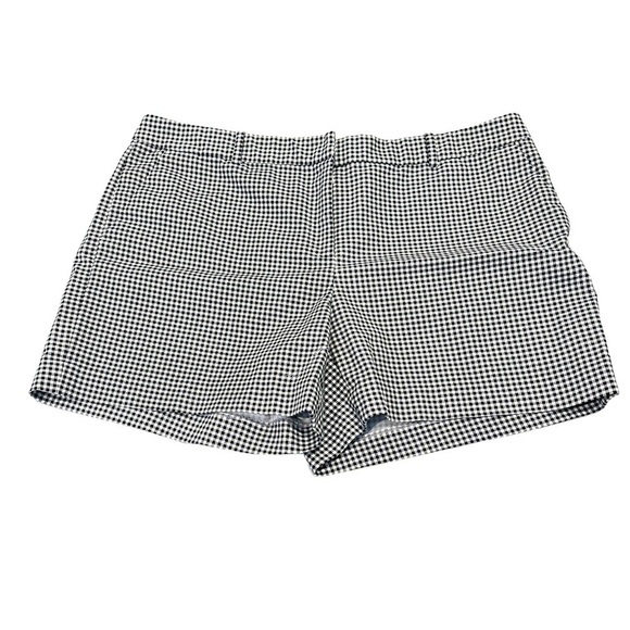 Michael Michael Kors Plus Size Black White Houndstooth Plaid Shorts Size 16 - Picture 1 of 3